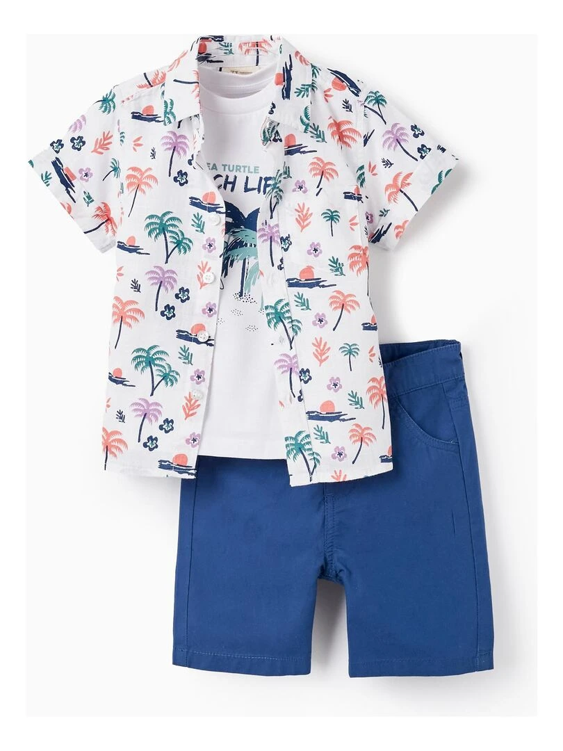 Ensemble De 3 Pièces Pour Bébé Garçon 'Plage' EXPLORING AUSTRALIA Bleu foncé