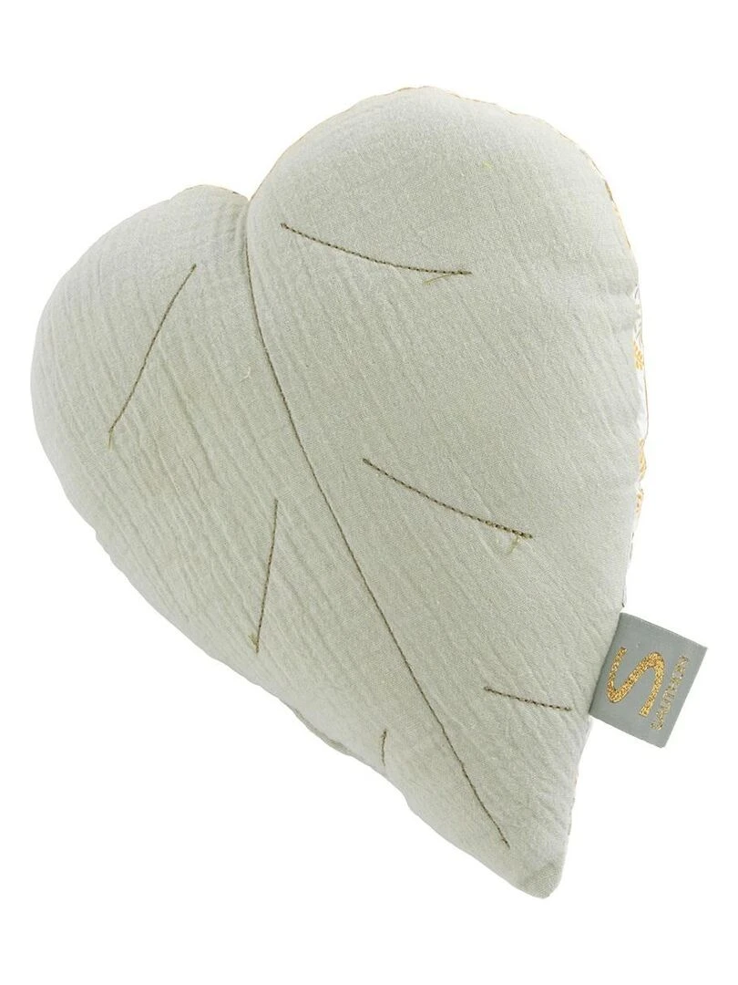 Coussin déco 26x23cm en coton vert tilleul SAUTHON Vert tilleul
