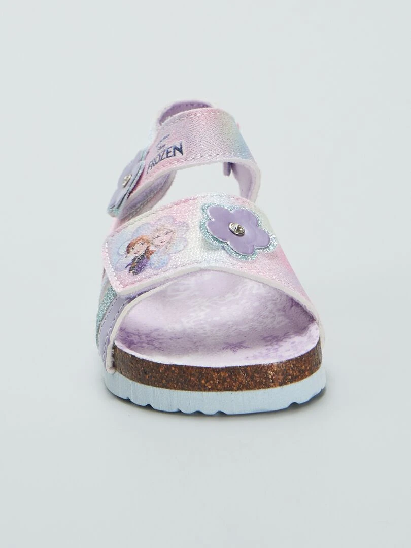 Sandales à scratchs 'Reine des Neiges'   Rose