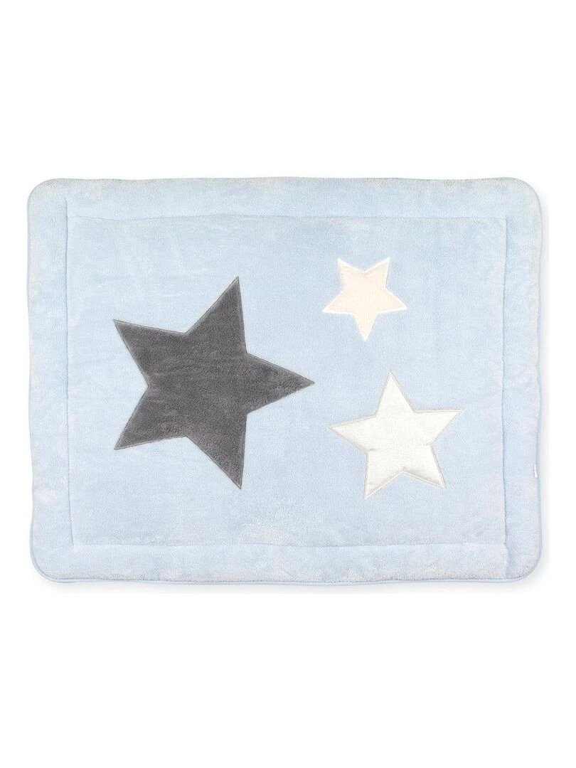 Bemini Tapis de parc et jeu Pady softy et terry Bleu clair