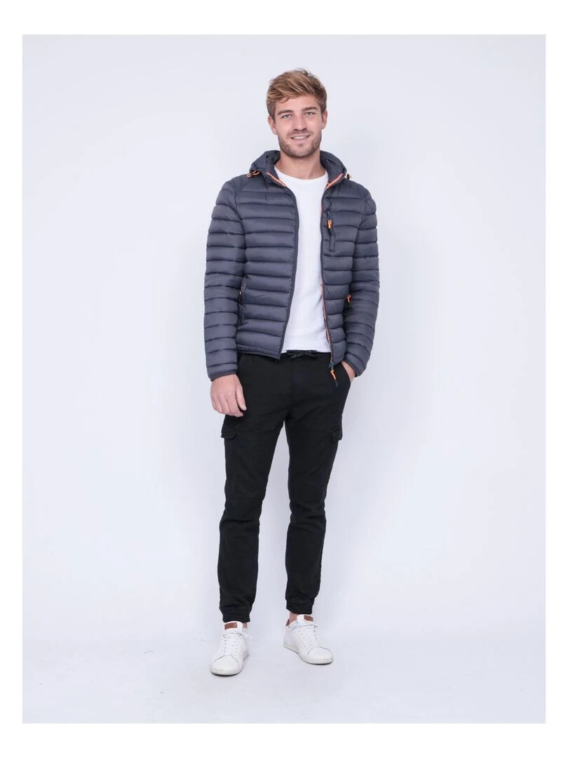 Doudoune légère capuche ZEGEL   Gris