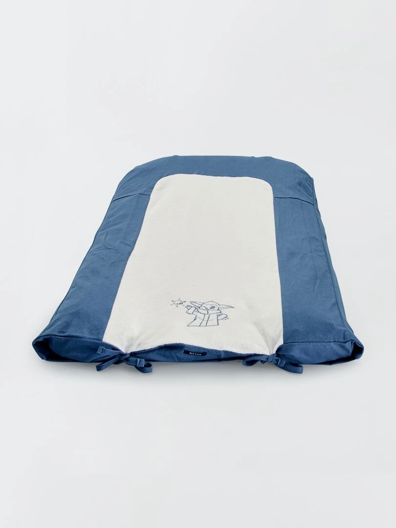 Housse de matelas à langer Blanc/bleu