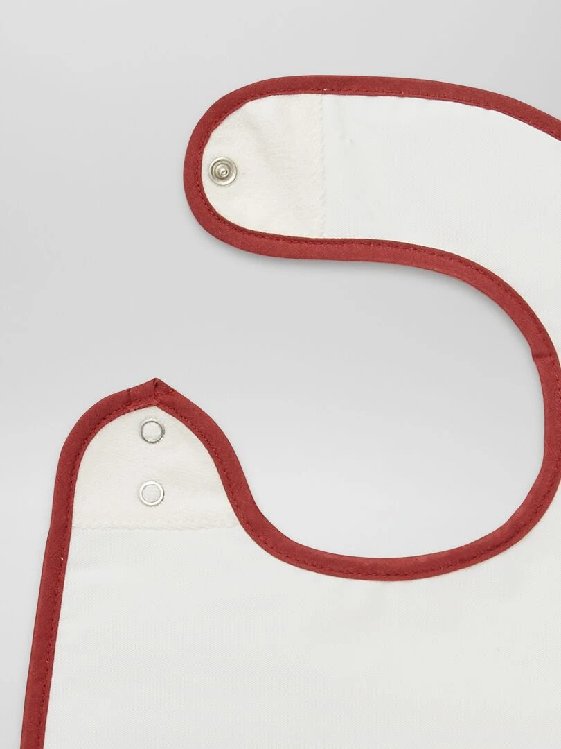 Lot de 5 bavoirs éponge   Rose/beige