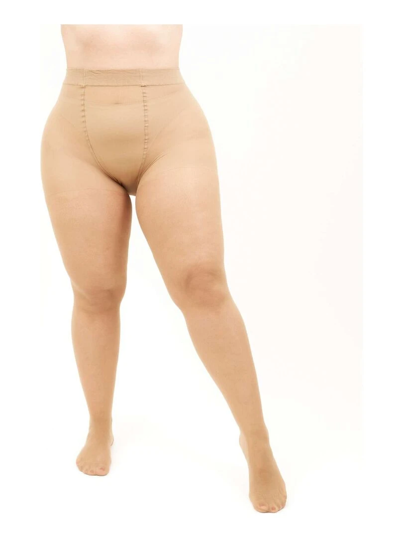 Giulia Molly 40den (grandes tailles) Collants conçus pour jambes courtes (multipack) Beige 2XL Beige