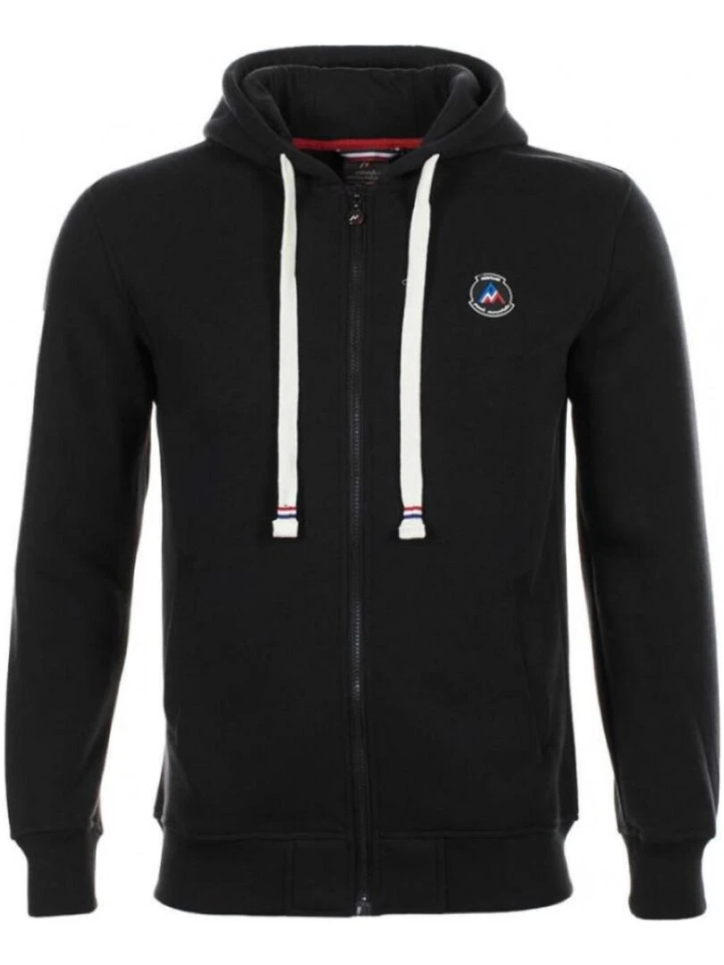 Sweat molleton zippé à capuche homme COPILOT PEAK MOUNTAIN Noir Noir