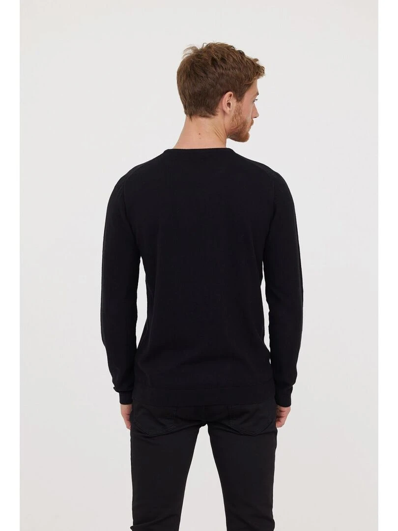 Lee Cooper   Pull manches longues coton regular CORIL   Noir