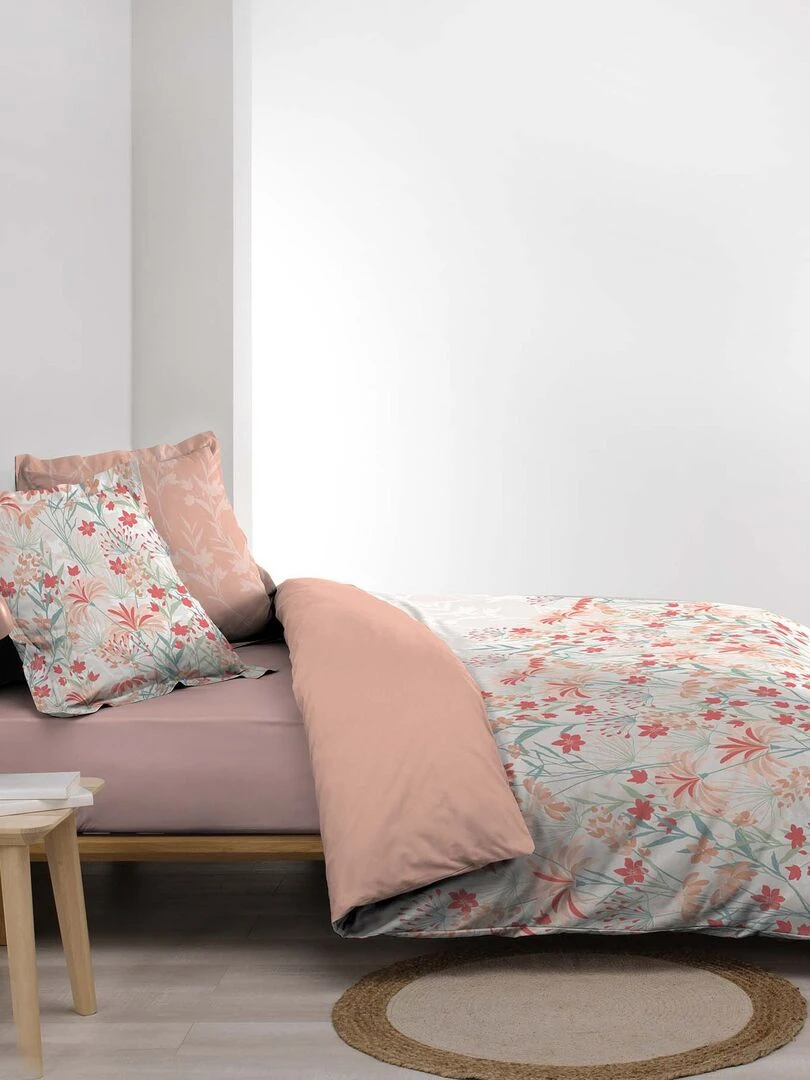 Parure housse couette Magdalena   Rose