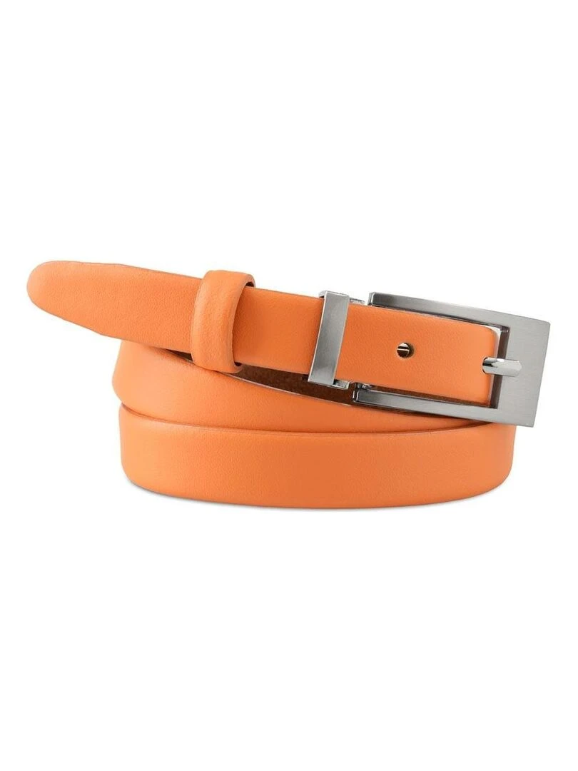 Ceinture Plein Cuir Féliane Fabrication UE Orange
