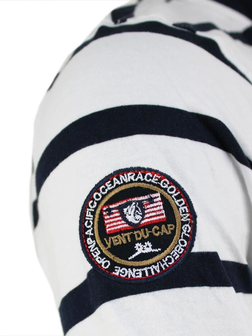 Polo manches longues homme CRAOR   VENT DU CAP   Bleu marine