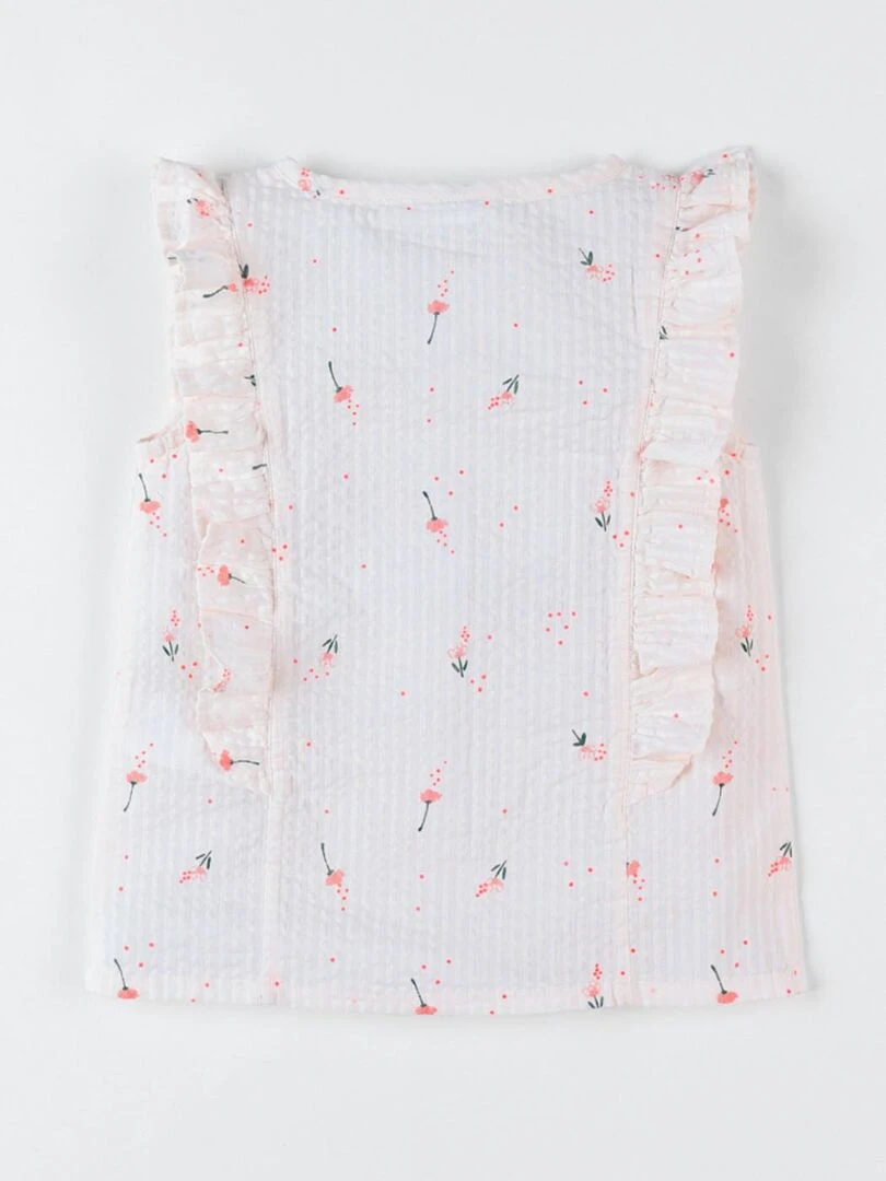 Blouse sans manches à imprimé fleuri Noukie's Rose