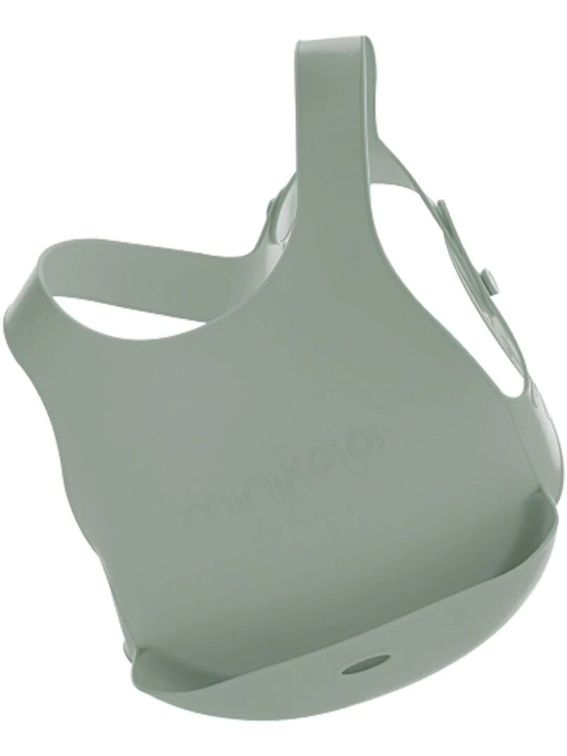 Bavoir récupérateur en silicone Vert
