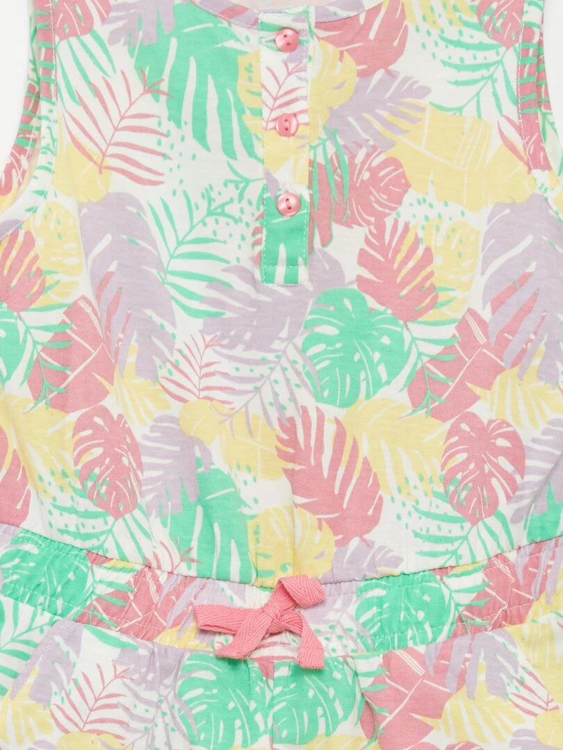 Combishort imprimée   Beige