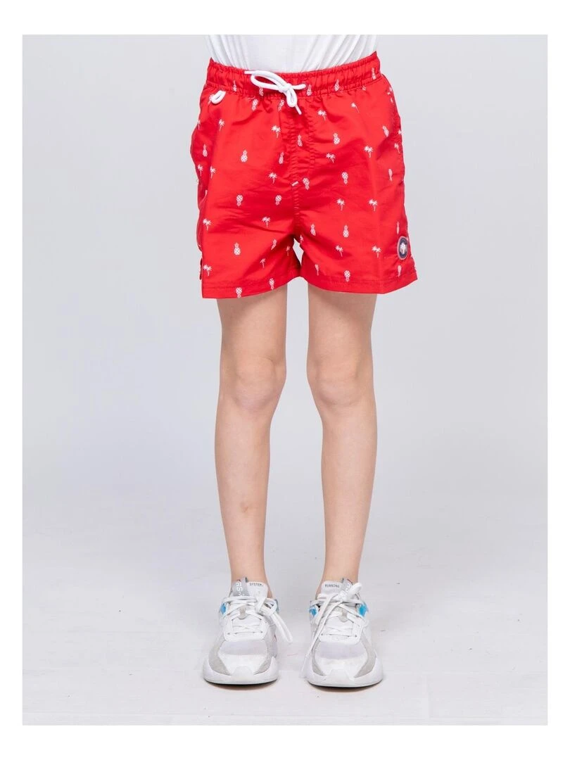 Short de bain GIORGIO J Rouge