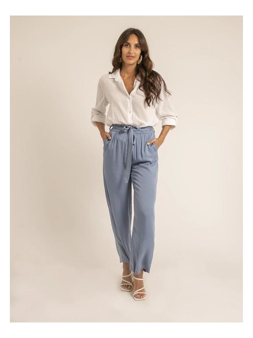 Chemise manches longues coton ORINE   Blanc
