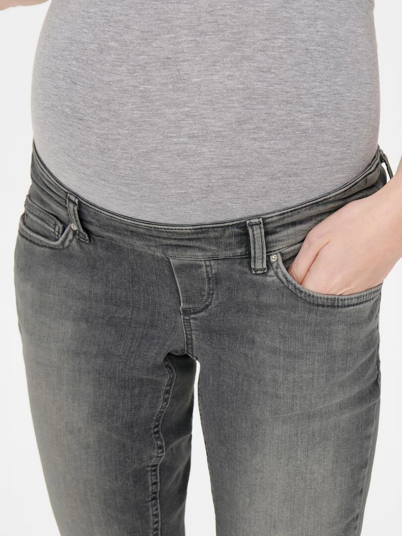 Jean de maternité avec bandeau 'Only Maternity' Gris