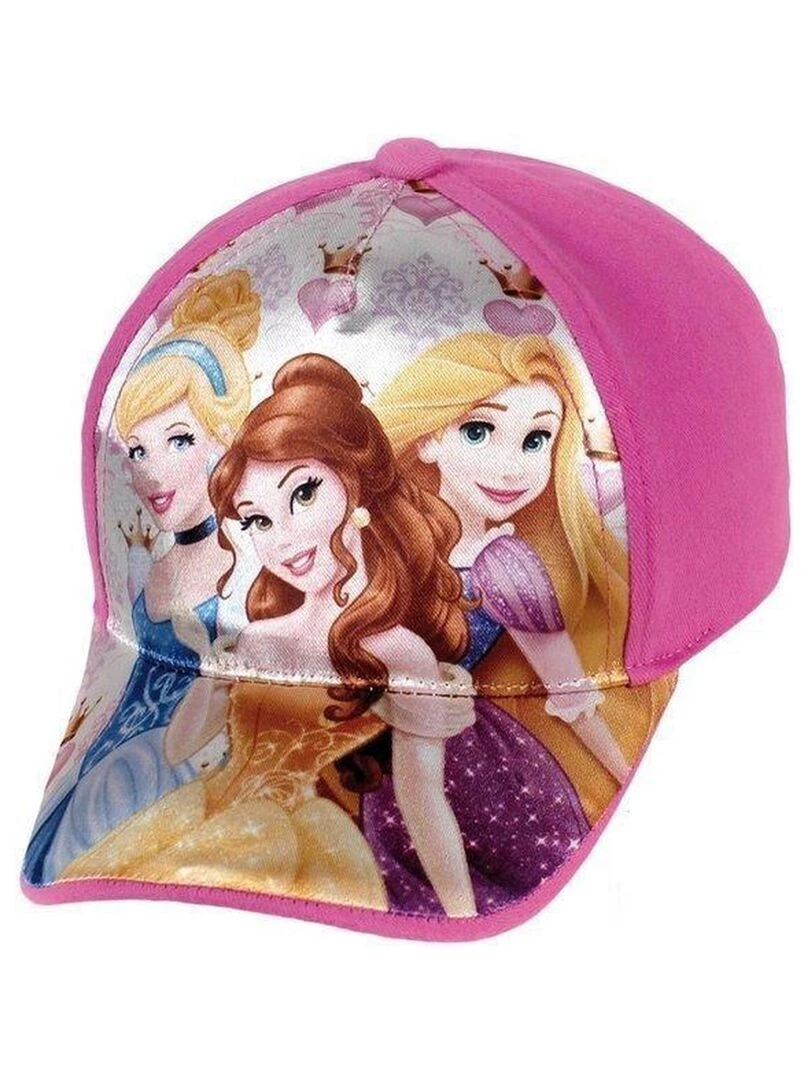 Casquette T 54 Princesse Belle Cendrillon Raiponce rose Rose