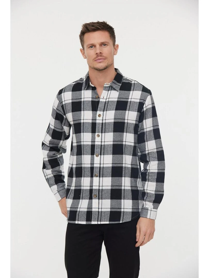 Lee Cooper Chemise manches longues coton regular DOZ Noir
