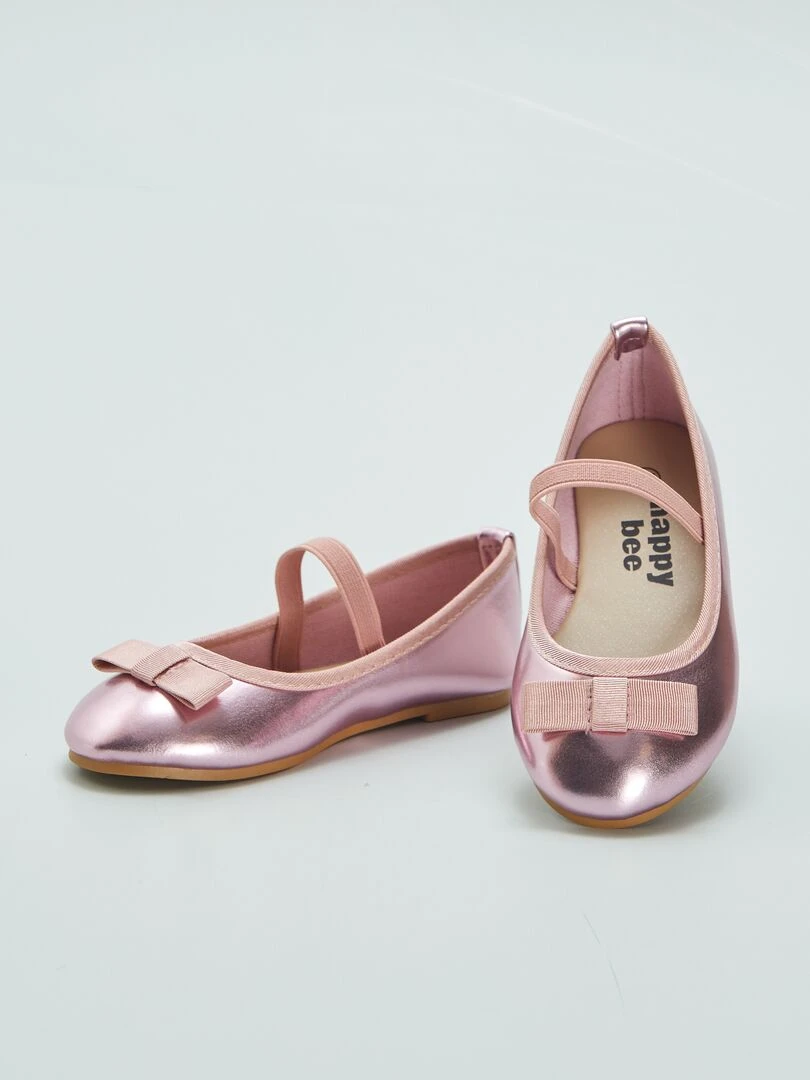Ballerine avec mini talonette   Rose