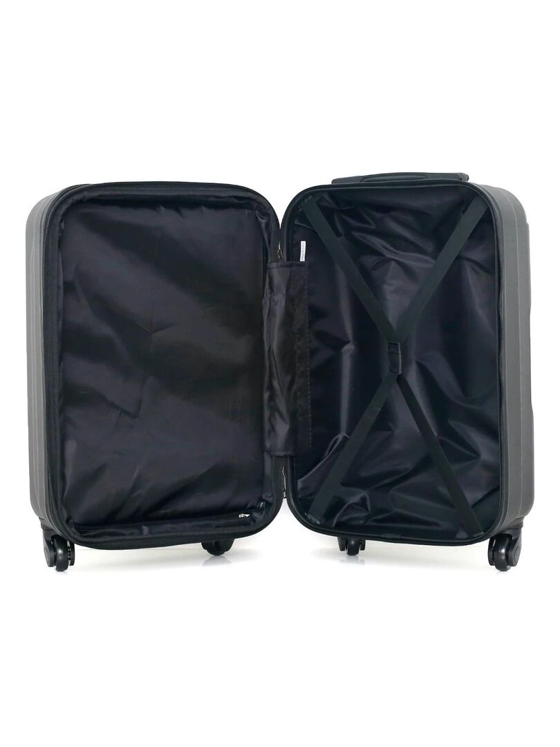 HERO   VALISE CABINE ABS PIRIN S  55 CM 4 ROUES   Gris foncé