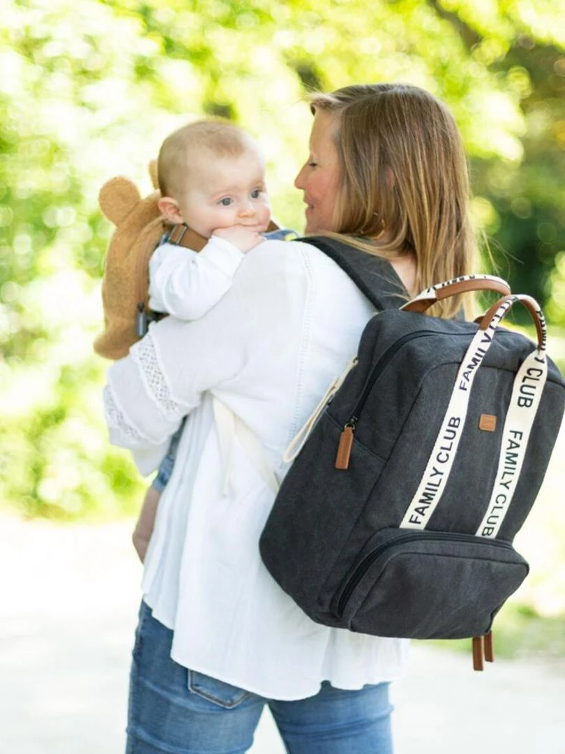 Sac à dos à langer Family club signature noir Noir