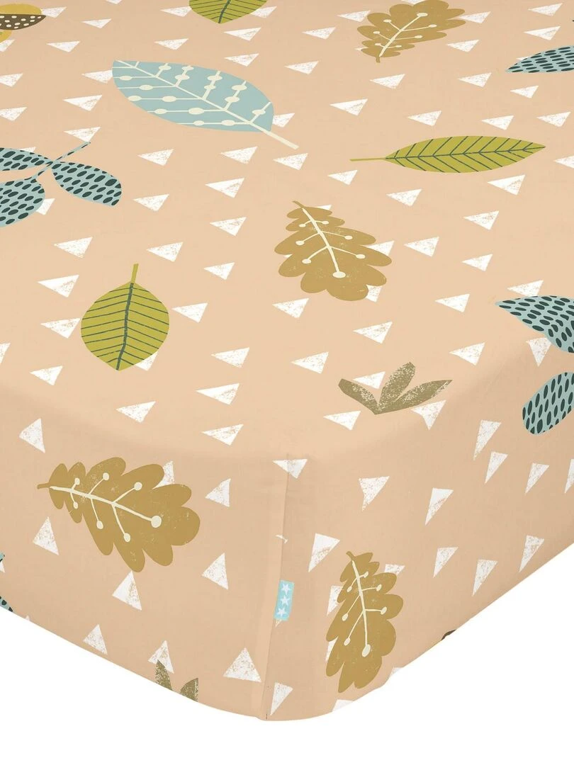 Drap housse Harvestwood "Happyfriday" Blanc