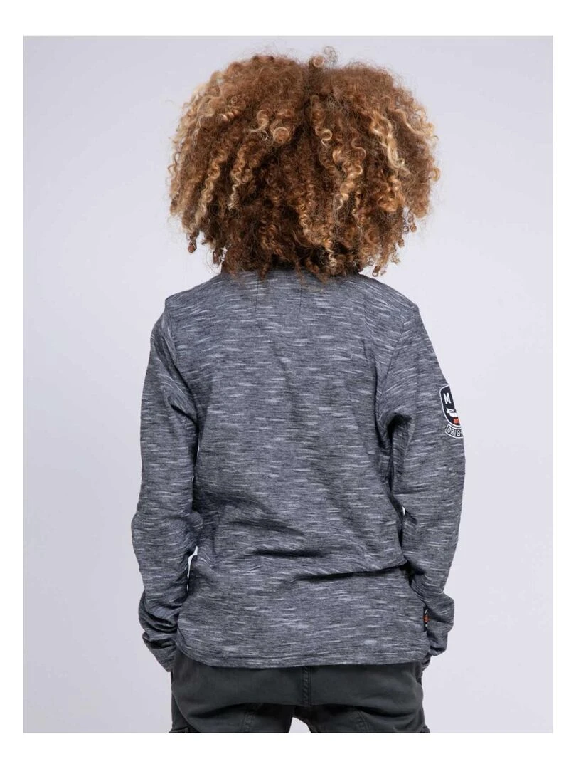 Polo manches longues PONTANA junior Bleu marine