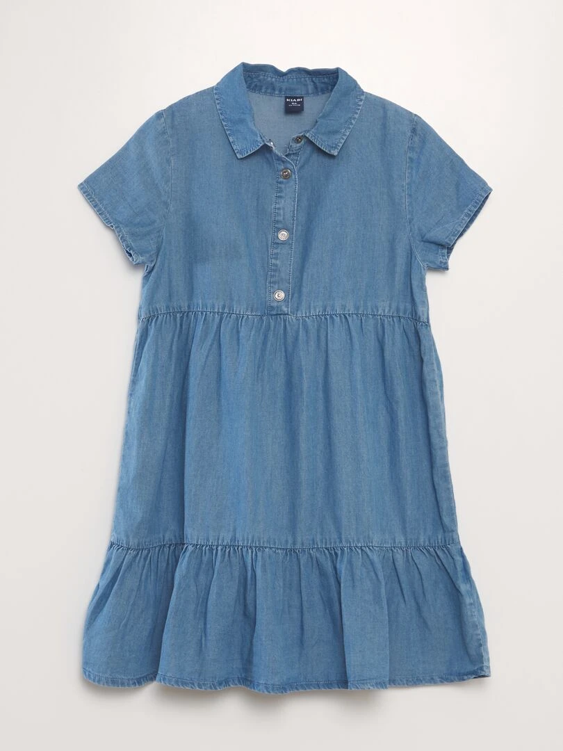 Robe effet denim Bleu