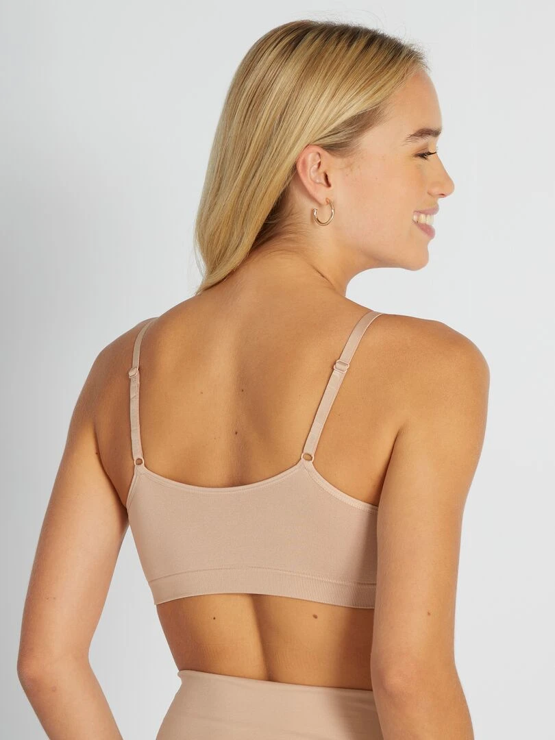 Brassière sans armatures   Rose