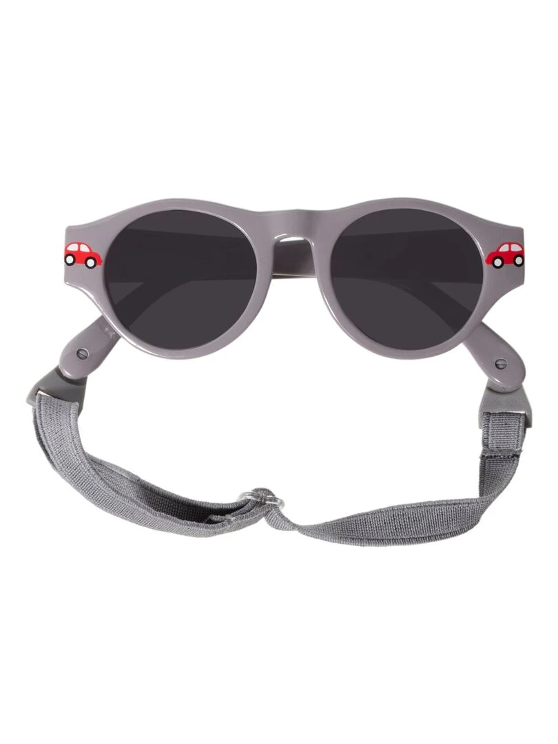 Lunettes de soleil 2 3 ans Rondes Gris Gris