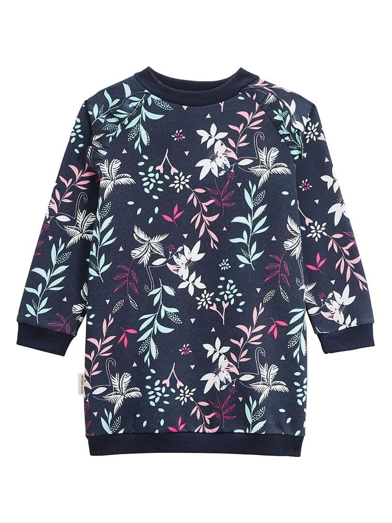 Robe enfant en molleton Maia Bleu