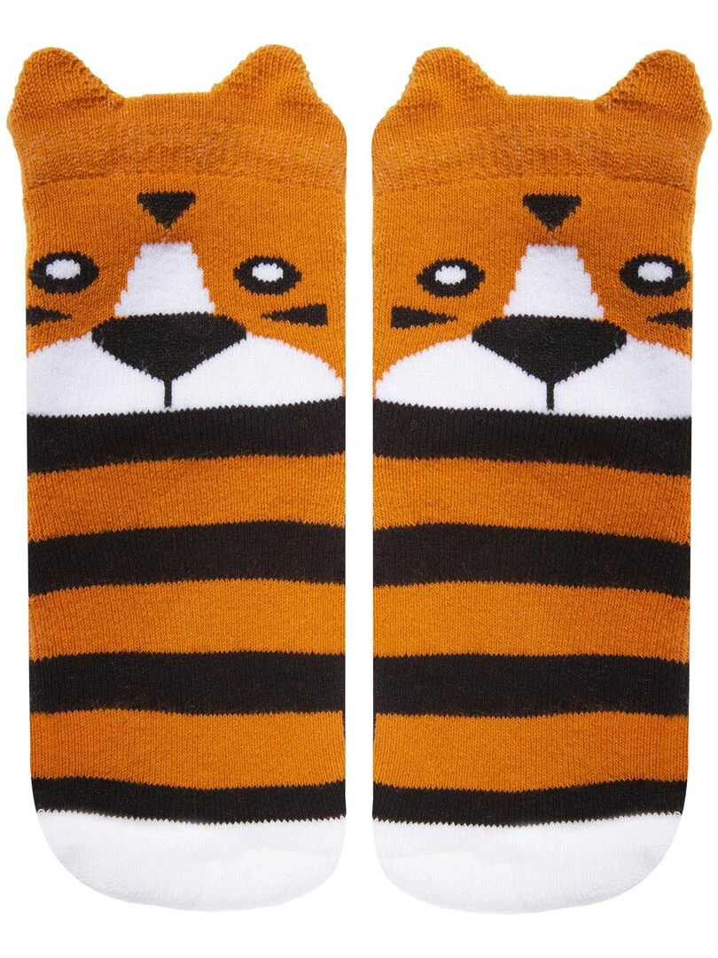 Chaussettes antidérapantes Tigre 19/26 Multicolore