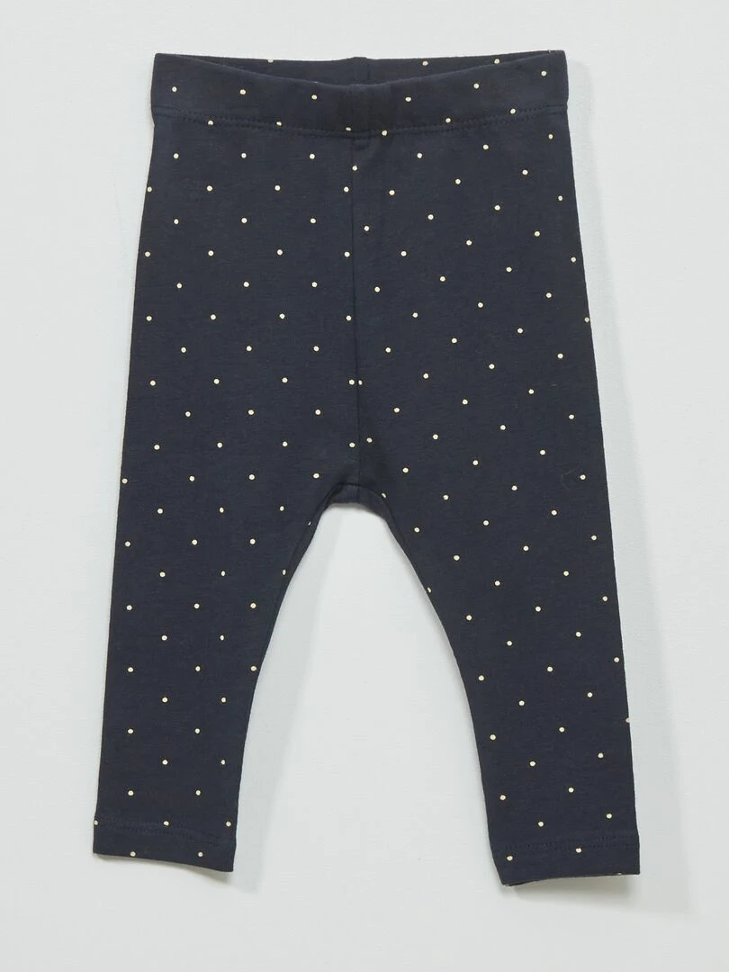 Legging long fantaisie Bleu marine