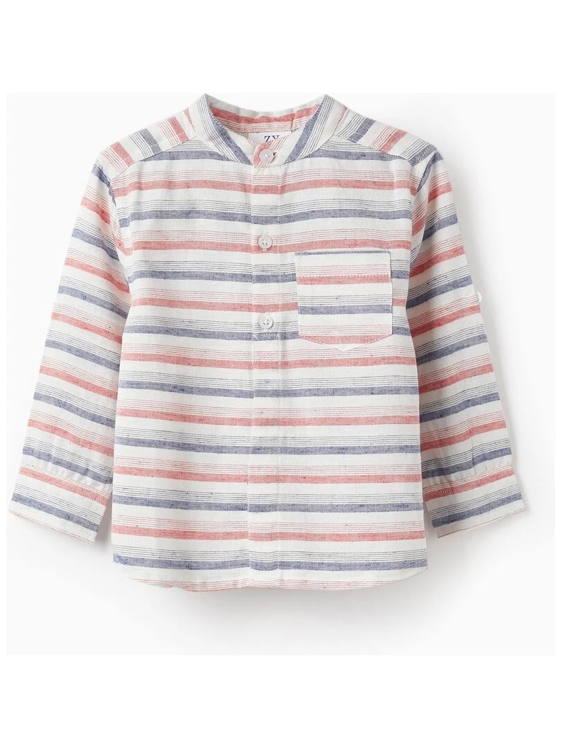 Chemise à Rayures pour Bébé Garçon manches longues ATLANTIC COMPANY Rouge