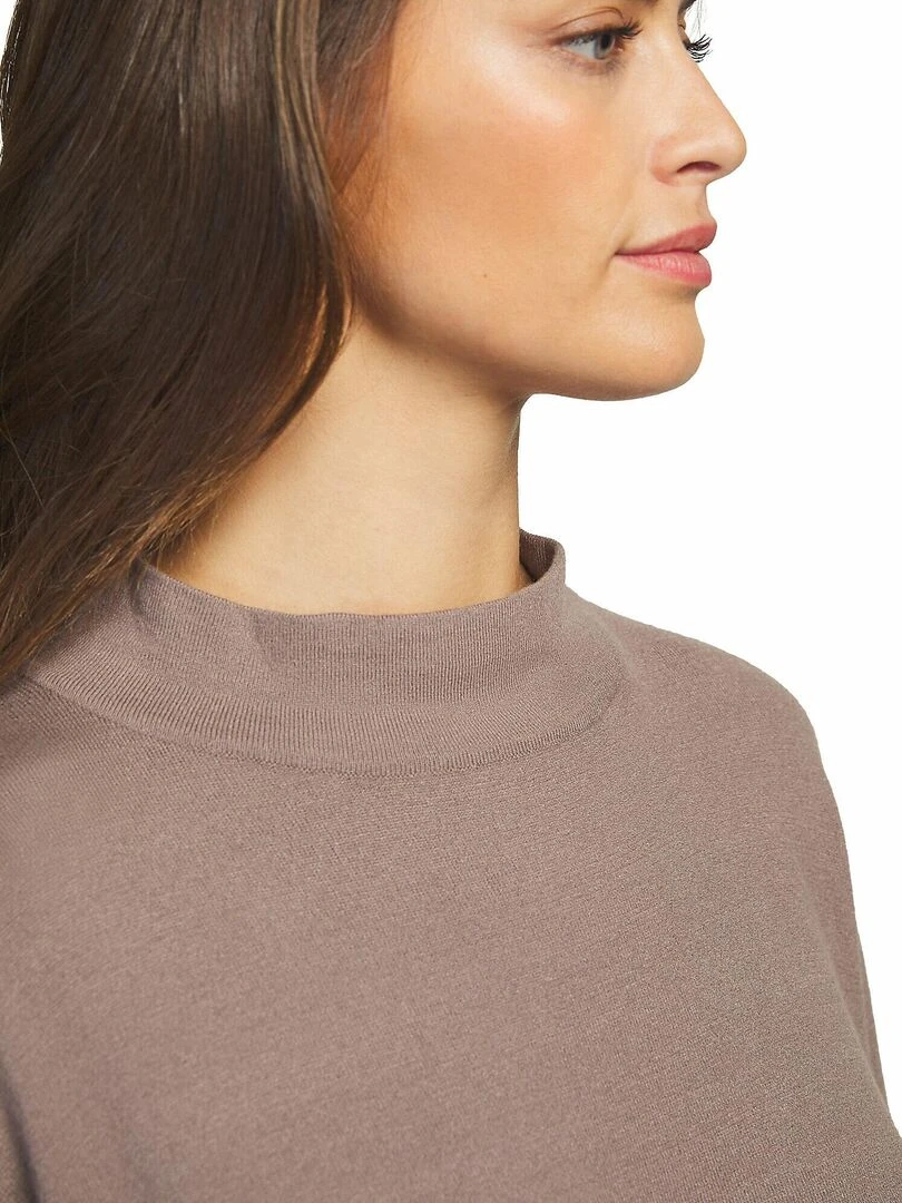 Tenue détente et intérieur pyjama pantacourt tunique Tricot   Beige
