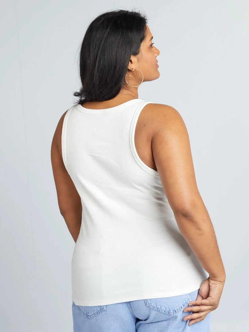 Débardeur uni   blanc