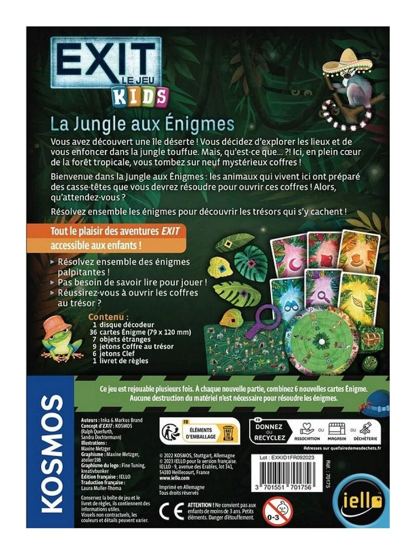 exit kids : la jungle aux enigme N/A