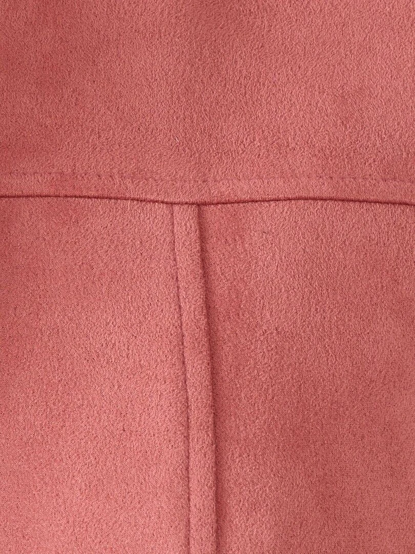 Veste suédine   Damart   Rose framboise
