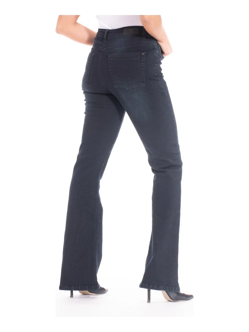 Jeans coupe bootcut denim stretch  blue black ZAIRA 'Rica Lewis'   Bleu
