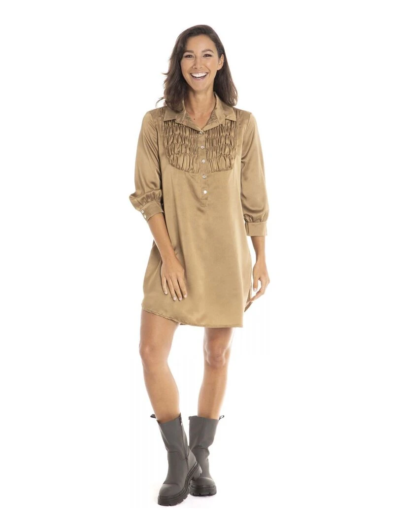 Gérard Pasquier Robe chemise ROSIE Marron