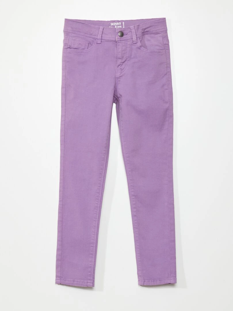 Jean skinny 5 poches Violet