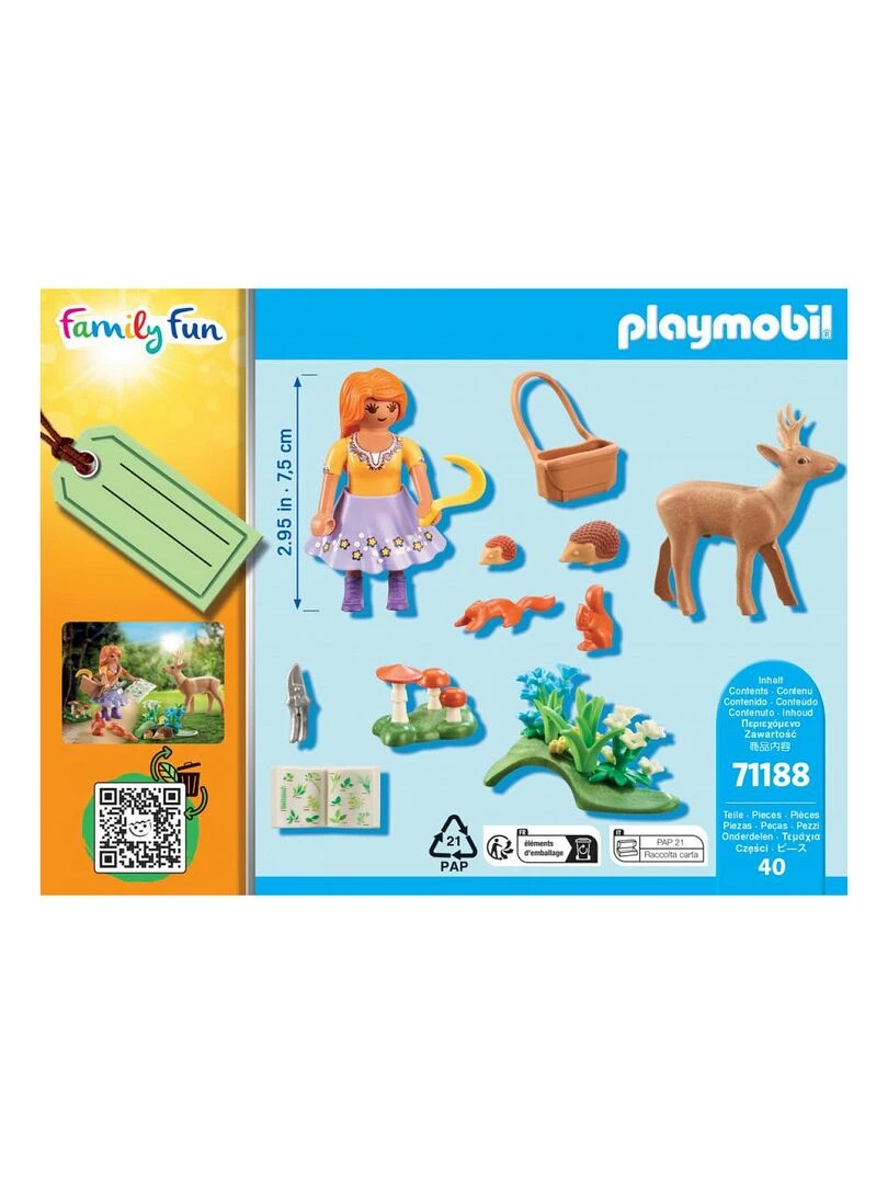 71188 Herboriste avec animaux de la foret   N/A