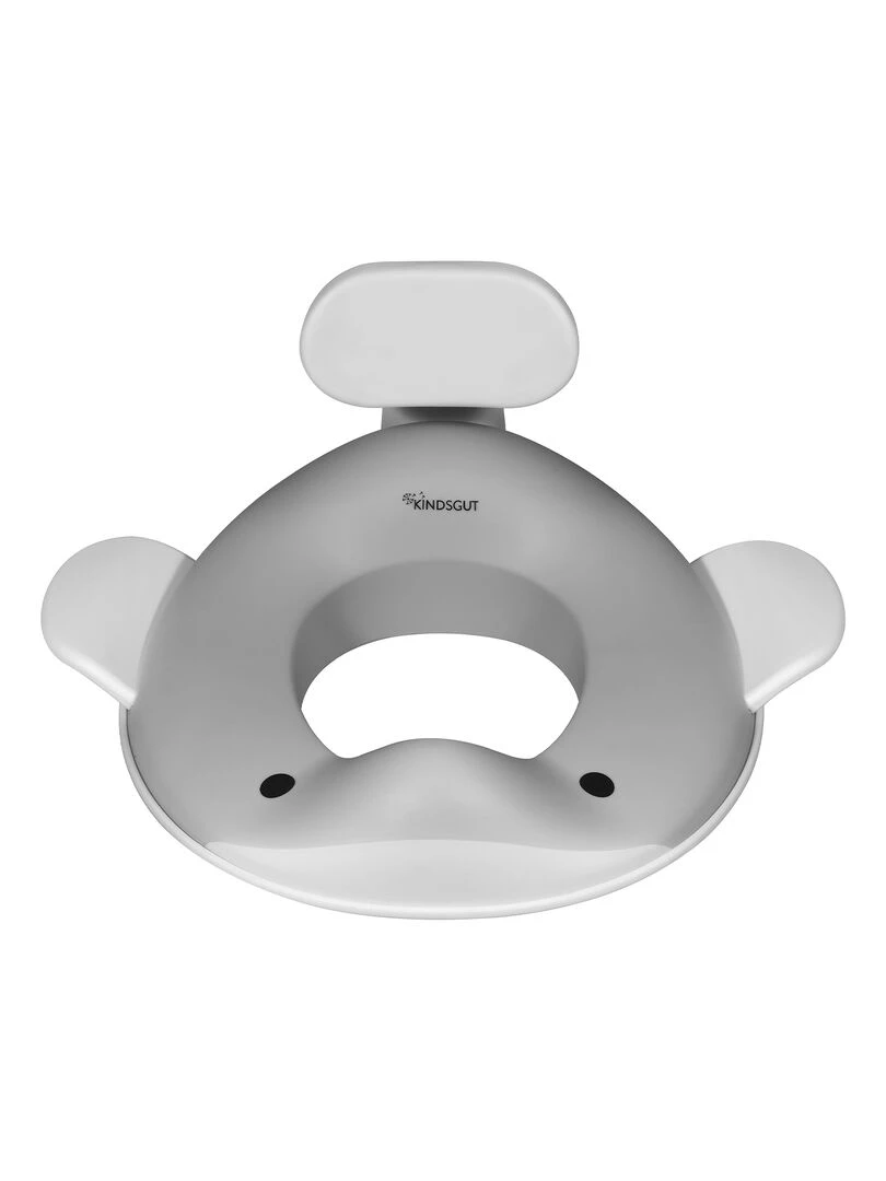 Réducteur de toilette baleine pour enfants Gris foncé