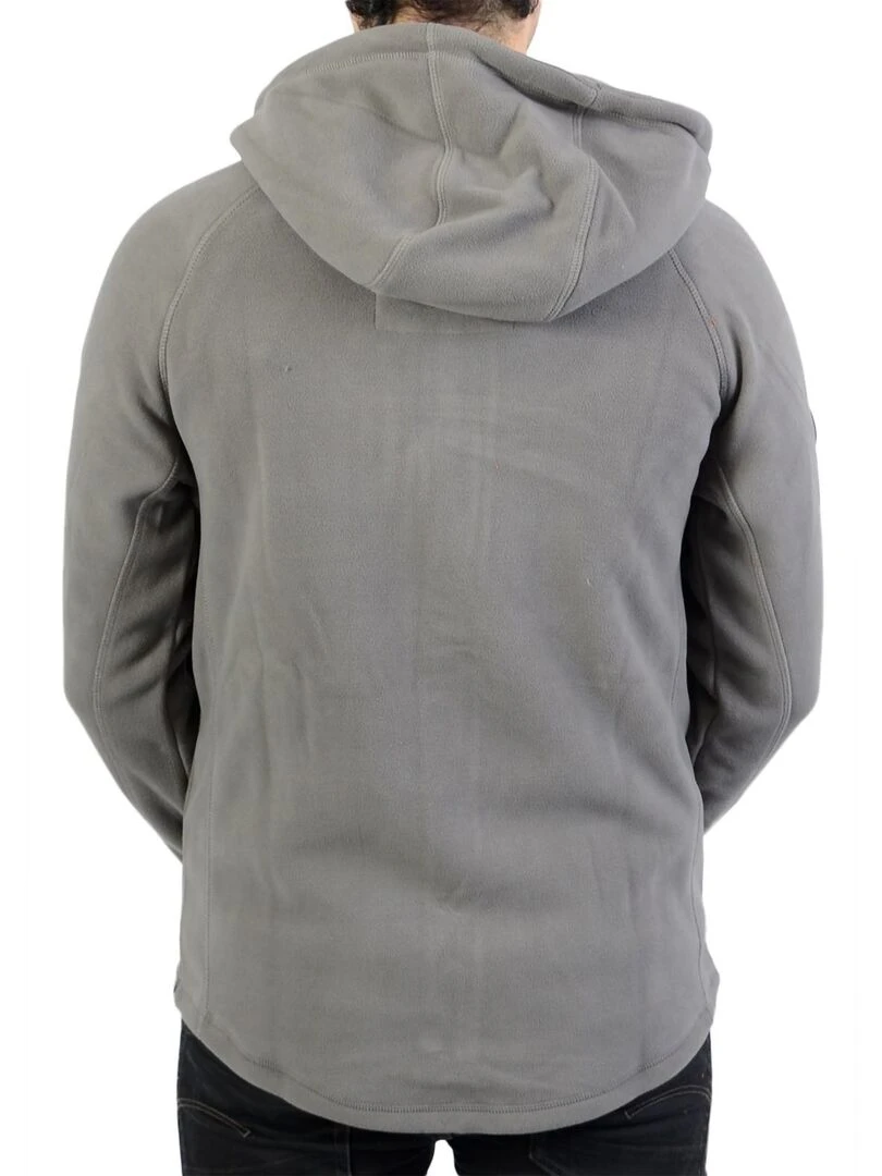 Sweat à Capuche SuperDry Polar Fleece Ziphood   Gris