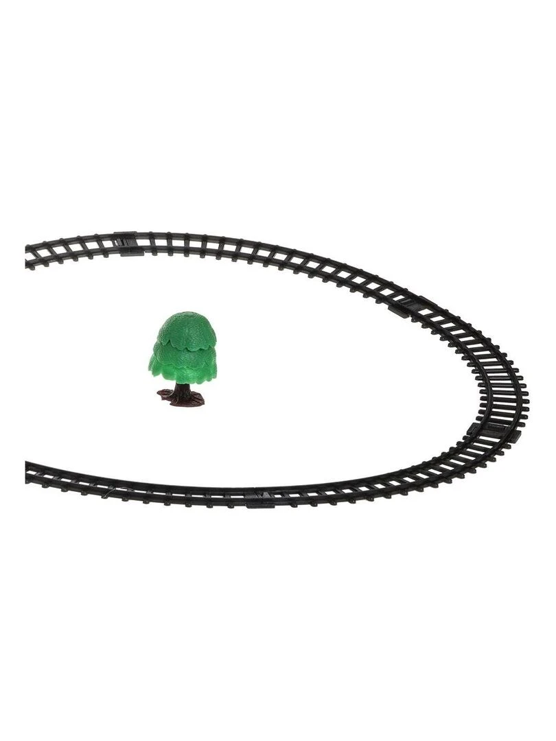 Train électrique 22 pièces du village de Noël   Rouge