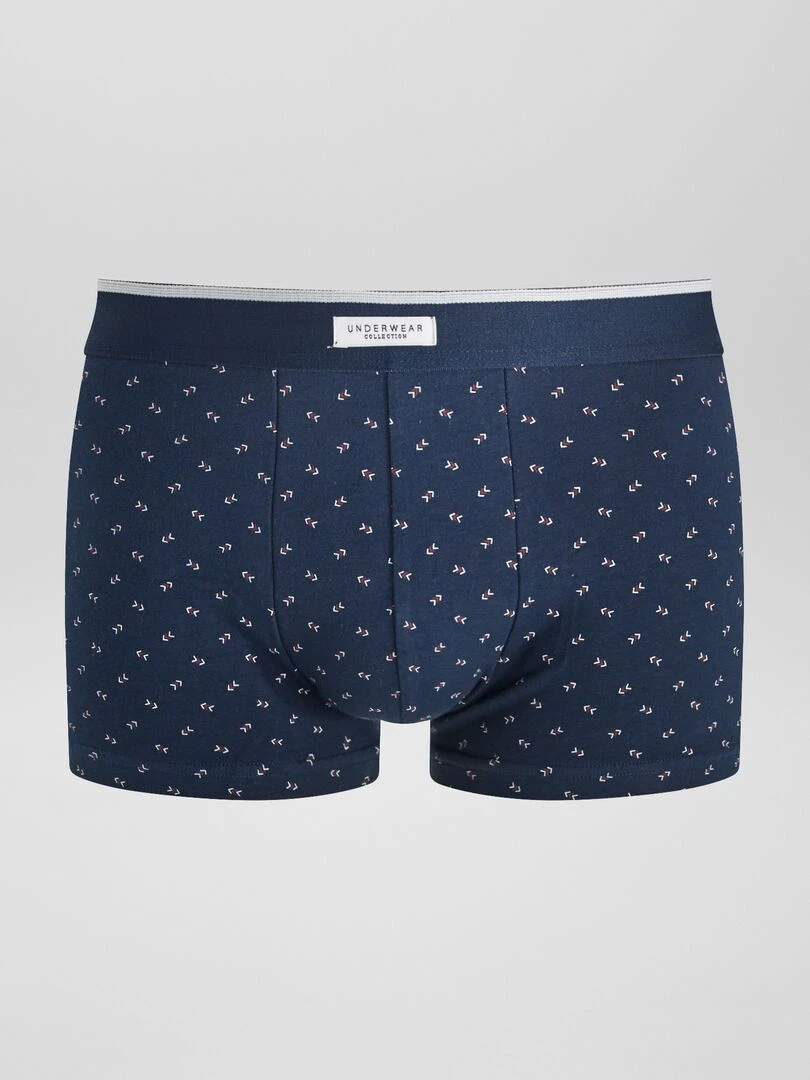 Lot 3 boxers stretch   Bleu/rouge/gris