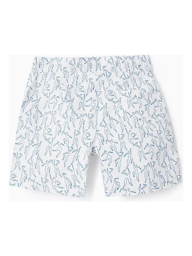 Short de Bain Imprimé pour Garçon 'You & Me' Beige clair