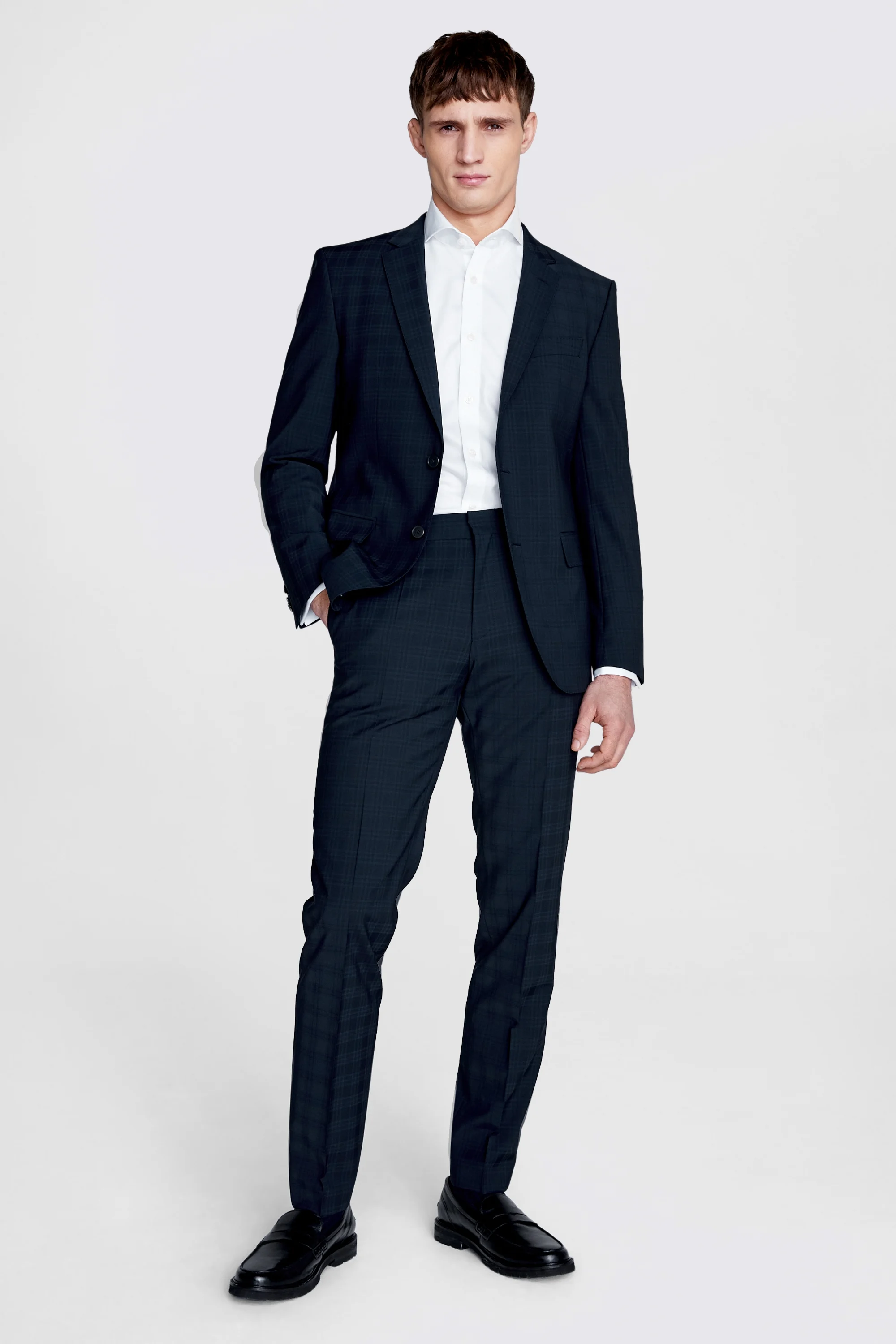 Slim Fit Tartan Dress Jacket   Buy Online at Moss