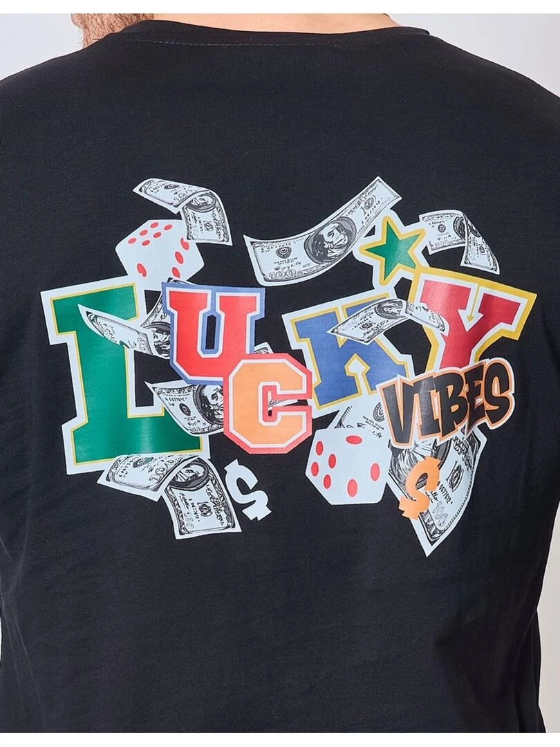 T Shirt à motifs Kebello   Noir Noir