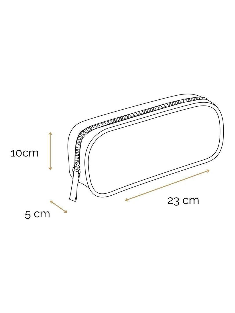 BAGTROTTER Trousse scolaire rectangulaire Cybel Cheval Licorne Bleu   Bleu