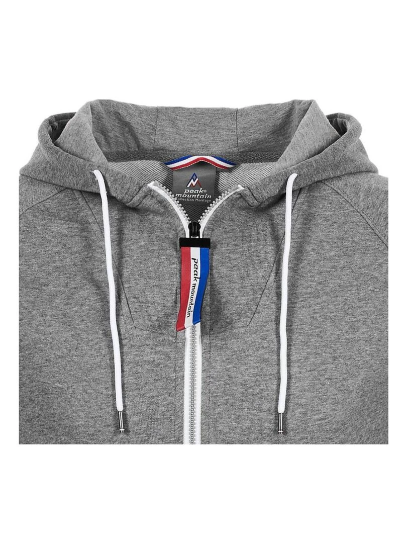 Sweat à capuche homme CANDORE   PEAK MOUNTAIN   Gris